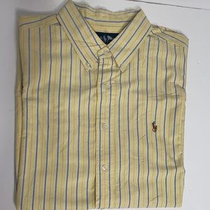 Polo Ralph Lauren Yellow & Blue Stripe Shirt XXL